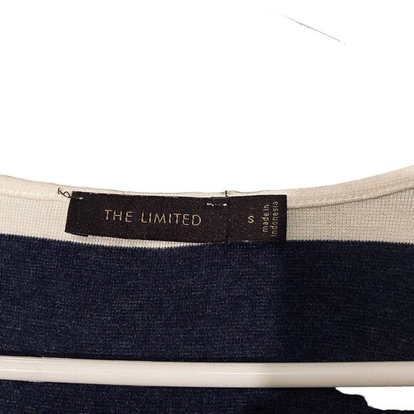 The Limited Blue & White Striped Sleeveless Nautical Tank Top Women Sz S - Picture 4 of 6